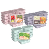 Bentgo Prep 60-Piece Floral Pastels one-compartment tray for easy daily meal prep.