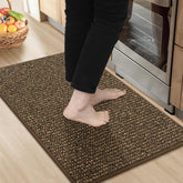 BEQHAUSE kitchen rug 20x32 absorbs spills to keep floors dry.