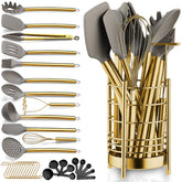 Berglander Gold 38-Piece Utensils Set viewed as a complete collection for versatile cooking tasks