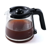 BESBARISTA 12-Cup carafe front view for easy filling and pouring.
