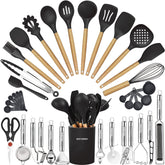 BESTZMWK 35pc cooking utensils set ready for versatile kitchen tasks