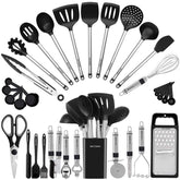 BESTZMWK kitchen utensil set unpacked for everyday cooking tasks.