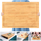 BETSEO 32x23.5in over-sink cutting board with 2-in-1 functionality for prep and cover