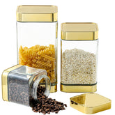 BETTWILL glass storage jar showing coffee storage and airtight seal