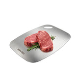 BEVISS cutting board with non-porous surface resists odors and stains for easy cleaning.