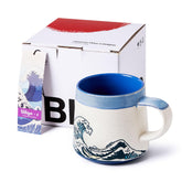 BICETTO Great Wave Ukiyo-e mug for daily coffee rituals