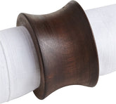 BIFFELY rustic napkin ring set on tabletop adds elegance to any table setting.
