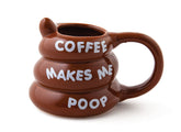 BigMouth Inc poop mug with a brown swirl, ideal for a humorous morning boost.