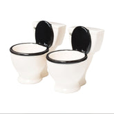BigMouth Inc toilet shot glasses, ceramic 2 oz capacity, ideal for parties