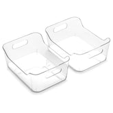 BINO SOHO X-Small clear bin front view for pantry organization