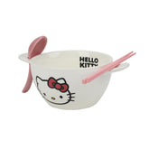 Bioworld Hello Kitty ramen bowl face design adds playful charm to meals.