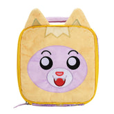 Bioworld Lankybox Foxy lunchbox front view with puff print and embroidery for fans