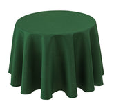 Biscaynebay 70in round tablecloth texture closeup shows luxurious hunter green fabric