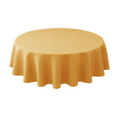Biscaynebay fall round tablecloth 60-inch on table with elegant textured fabric