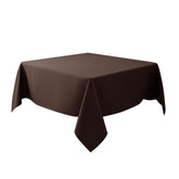 Biscaynebay textured tablecloth 54x54 square brown on table for elegant dining