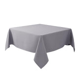 Biscaynebay textured tablecloth close-up texture in silver grey for an upscale look
