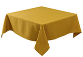 Biscaynebay textured tablecloth 90x90 square with gold finish for elegant dining