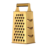 BISDARUN large gold stainless steel grater with four sides for versatile prep