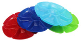 Black Duck Brand chip-n-dip tray 12-inch 7-section keeps snacks organized for events.