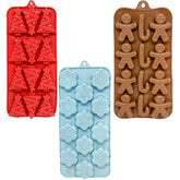Black Duck Brand gingerbread cane red ice tray with easy release for fun ice cubes