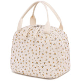 Bluboon lunch bag with corduroy exterior for stylish daily meals.