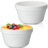 Blushtier ceramic pudding basin 1 qt with 6.5-inch opening, ideal for steaming.