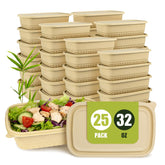 Bmboryxa 32oz meal prep container with airtight lid for spill-free transport