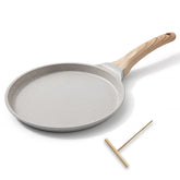 Bobikuke 8-inch crepe pan top view, compact and ready for quick breakfasts