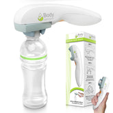 Body Without Pain electric bottle opener activated by button press for effortless use.