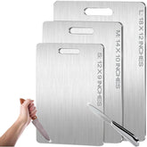 Boenim titanium cutting board front view with smooth surface for clean fruit and veg prep