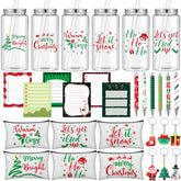 Bokon Christmas cups with lids and straws for spill-free sipping