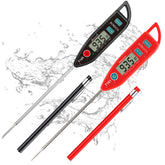 BOMATA 2-pack waterproof IPX7 meat thermometer with a long probe for grilling