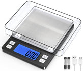 BOMATA scale front view for compact kitchen weighing with precise readings.