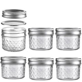 Bomex mason jar 3.4 oz with airtight lid for jam storage.