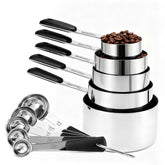 Bopei measuring cups 1 cup in stainless steel for precise dry measuring.