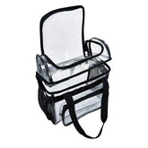 BORMELUN clear lunch bag with dual-layer design for organized meals at work