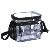 BORMELUN Stadium-Approved Clear Lunch Bag front view showing transparent design for quick content checks at work