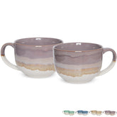 Bosmarlin ceramic jumbo mug 2-pack front view, generous 23 oz capacity
