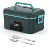 BOSPEWTSE cordless lunch box inside view showcases 44oz capacity for multiple meals on the go.
