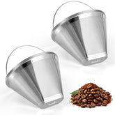 Bouaida reusable cone filter 4 top view for clean, eco-friendly brewing.