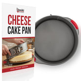 Boxiki Kitchen 10 Inch Springform Pan top view highlights even surface for easy release.