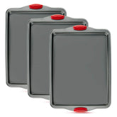 Boxiki Kitchen premium nonstick baking sheet full-view, durable carbon steel for even baking