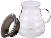 Boxtree 800ml clear glass coffee server front view for table service