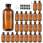 BPFY amber Boston bottle close-up with cap for secure storage