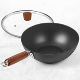 BrBrGo carbon steel wok small 9.5-inch for quick 1-2 servings stir-fries.
