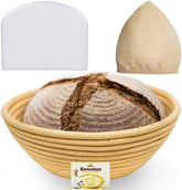 Bread Bosses 9-inch banneton basket ready for shaping artisan sourdough loaves