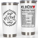 Breezy Valley mom tumbler front view, durable 20oz design for on-the-go hydration.