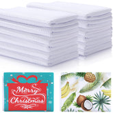 Breling sublimation kitchen towel blanks flatlay ready for personalized prints and home use
