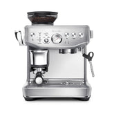 Breville Barista Express Impress front view showing a ready-to-brew setup for home espresso