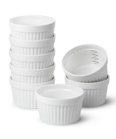 Brew To A Tea 8 oz ramekins set of eight for baking and serving desserts.